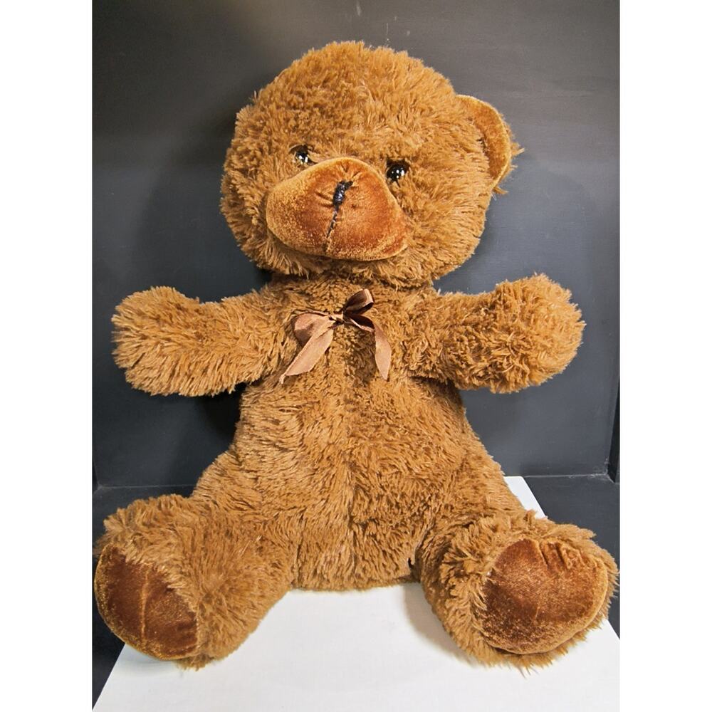 1493. Shaggy Brown Plush Bear Greenbrier